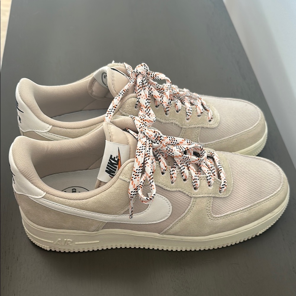 Nike Beige and White Athletic Shoes